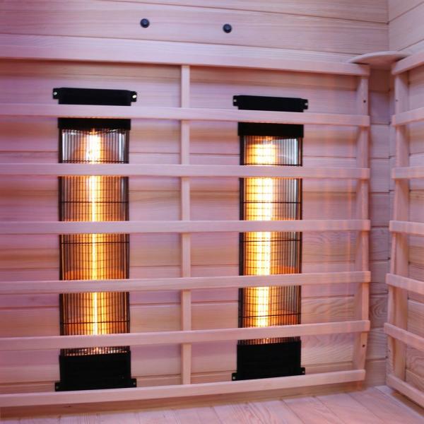 Montage Vollspektrum und Vernebler Infrarotkabine Wärmekabine Sauna 2Personen 