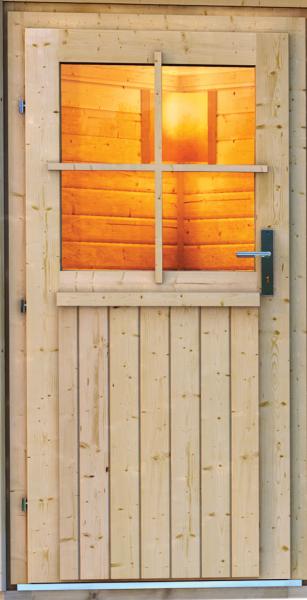 Gartensauna Niska, Tür, Sauna-Wellness-Welt